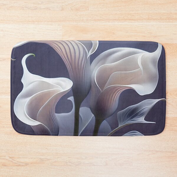Item preview, Spectral Elegance: Translucent Calla Lilies in Ghostly Whites and Lavender designed and sold by PaintbrushPlace.