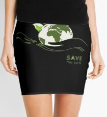 Save The Earth Mini Skirt
