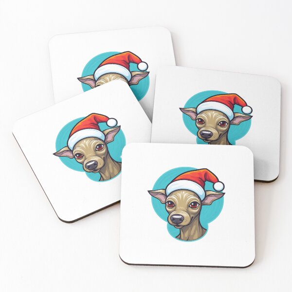 Item preview, Kawaii Mexican Hairless Christmas designed and sold by CUTEDOGGIEZ.