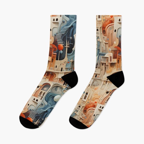 Item preview, Surrealist Dreamscape: Mystic Labyrinth in Opalescent Hues designed and sold by polonuim210.