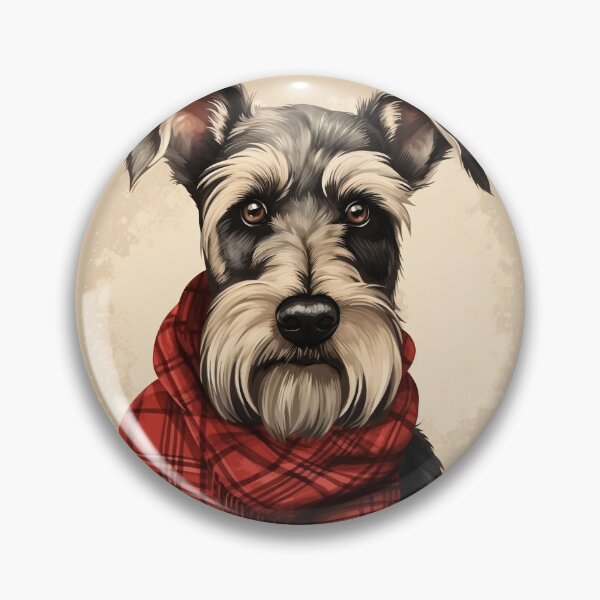 Artikelvorschau, Standard Schnauzer Christmas Plaid Watercolor entworfen und verkauft von rafaeltto.
