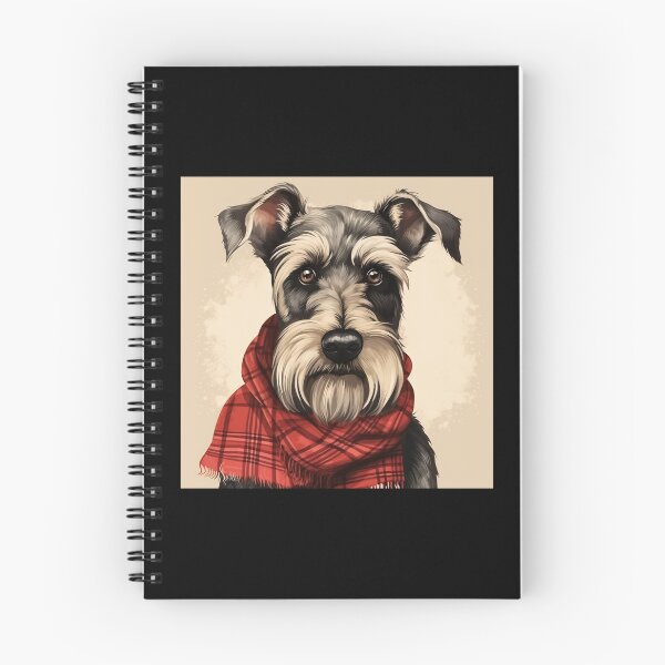 Item preview, Standard Schnauzer Christmas Plaid Watercolor designed and sold by rafaeltto.