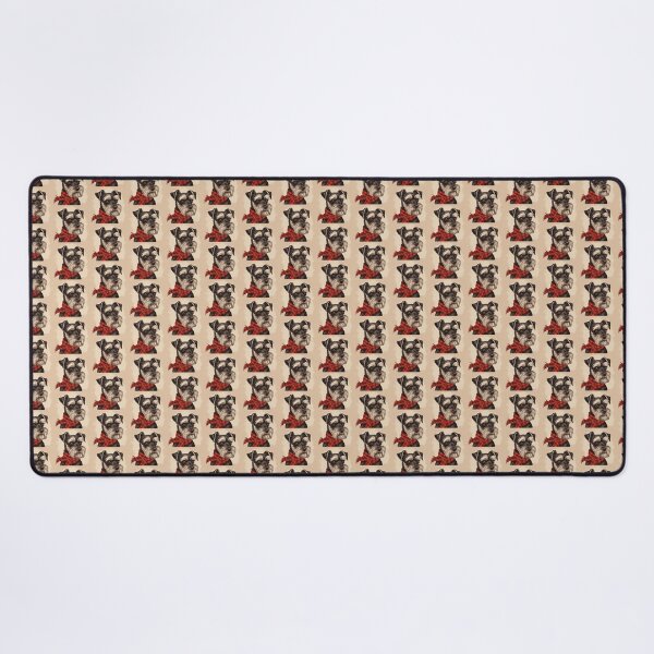 Item preview, Standard Schnauzer Christmas Plaid Watercolor designed and sold by rafaeltto.