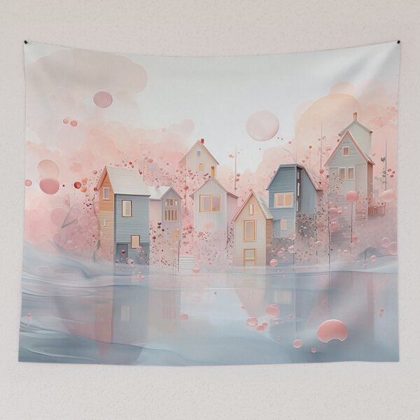 Item preview, Liquid Dreams: Serene Fusion of Fluid Shapes and Dreamy Hues designed and sold by PaintbrushPlace.
