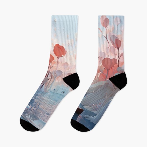 Item preview, Tranquil Waters: Ethereal Fluid Shapes in Harmonious Pastels designed and sold by PaintbrushPlace.