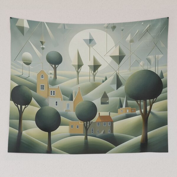 Item preview, Fragmented Reality: A Cohesive Array of Disoriented Geometrics designed and sold by PaintbrushPlace.