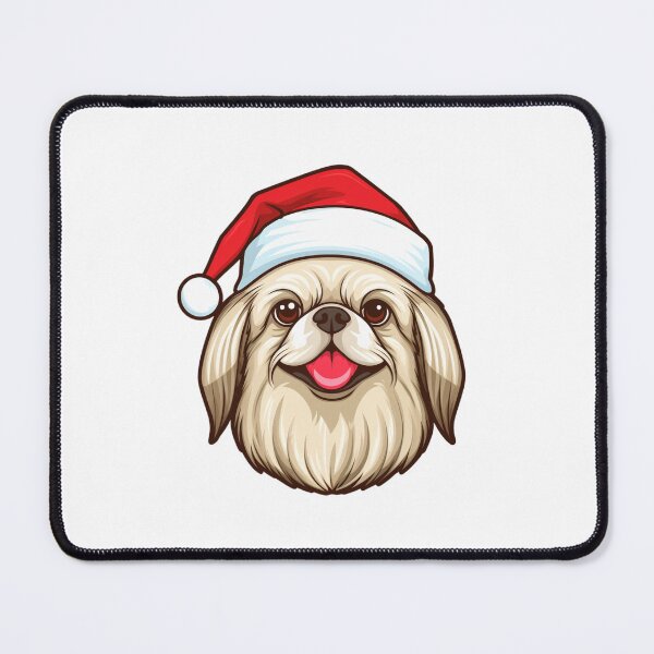 Item preview, Kawaii Pekingese Christmas designed and sold by CUTEDOGGIEZ.