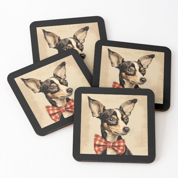 Artikelvorschau, Toy Fox Terrier Christmas Plaid Watercolor entworfen und verkauft von rafaeltto.