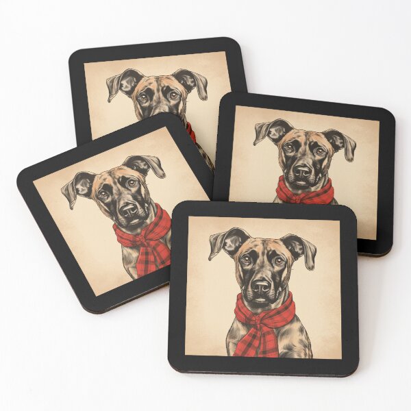 Item preview, Treeing Tennessee Brindle Christmas Plaid Watercolor designed and sold by rafaeltto.