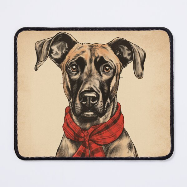 Item preview, Treeing Tennessee Brindle Christmas Plaid Watercolor designed and sold by rafaeltto.