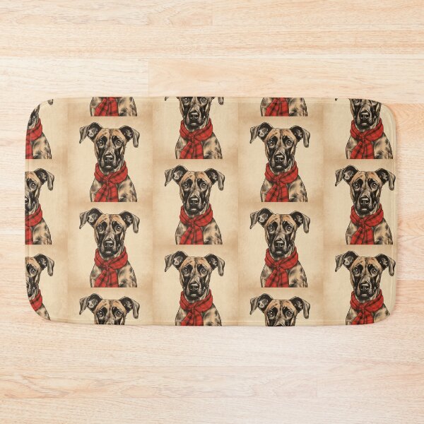 Item preview, Treeing Tennessee Brindle Christmas Plaid Watercolor designed and sold by rafaeltto.