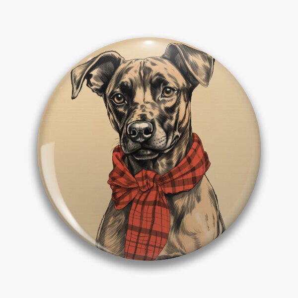 Item preview, Treeing Tennessee Brindle Christmas Plaid Watercolor designed and sold by rafaeltto.