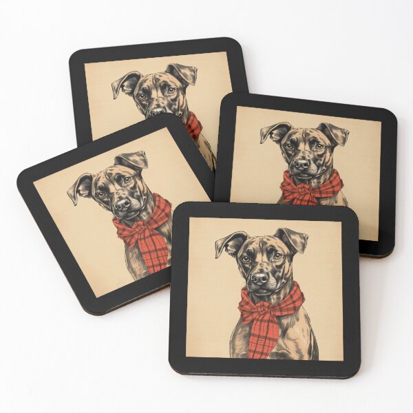 Item preview, Treeing Tennessee Brindle Christmas Plaid Watercolor designed and sold by rafaeltto.