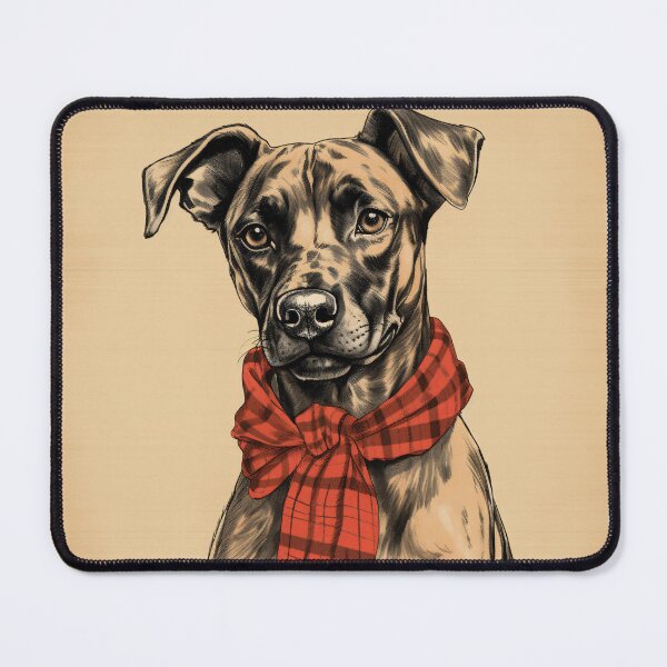 Item preview, Treeing Tennessee Brindle Christmas Plaid Watercolor designed and sold by rafaeltto.