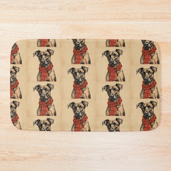 Item preview, Treeing Tennessee Brindle Christmas Plaid Watercolor designed and sold by rafaeltto.