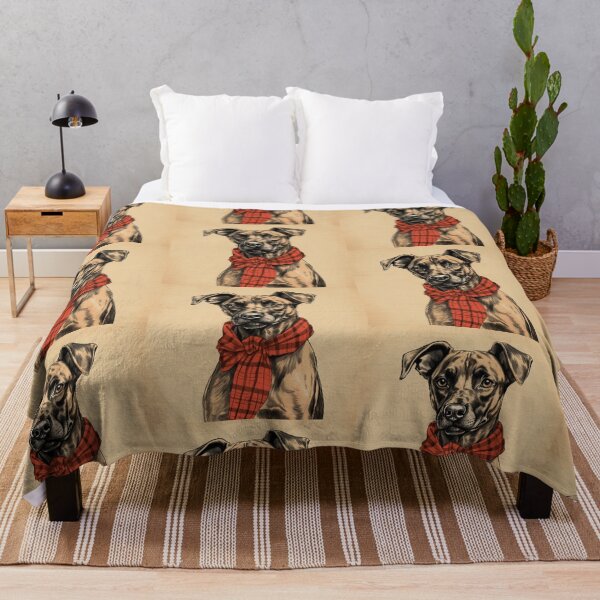 Item preview, Treeing Tennessee Brindle Christmas Plaid Watercolor designed and sold by rafaeltto.