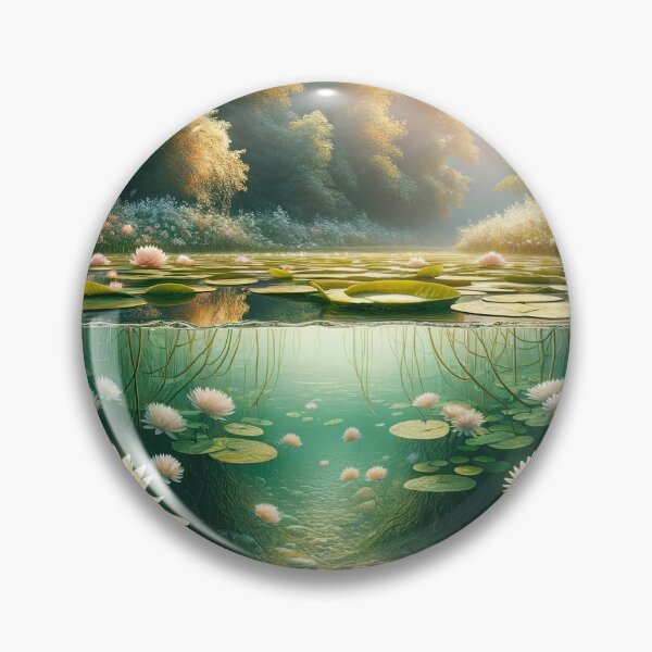 Item preview, Beneath the Lilies: Tranquil Pond Serenity designed and sold by FIYARO.