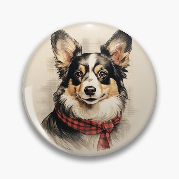 Item preview, Tri Color Corgi Christmas Plaid Watercolor designed and sold by rafaeltto.