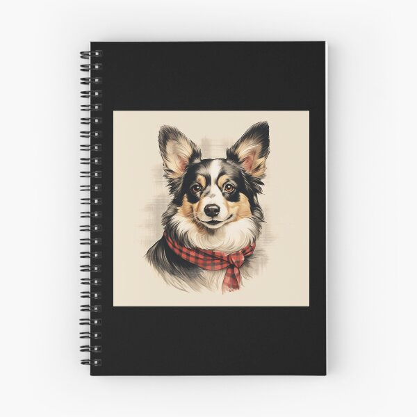 Artikelvorschau, Tri Color Corgi Christmas Plaid Watercolor entworfen und verkauft von rafaeltto.