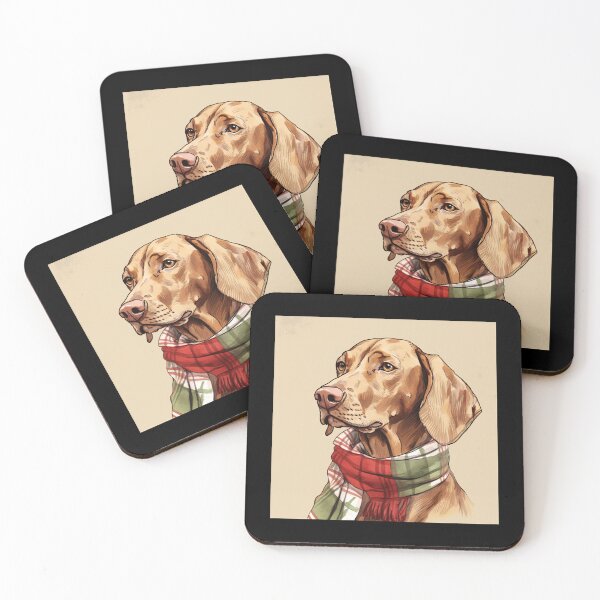 Item preview, Vizsla Christmas Plaid Watercolor designed and sold by rafaeltto.