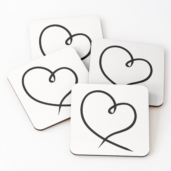 Item preview, Heart line art minimalism print love designed and sold by Fauraarts.