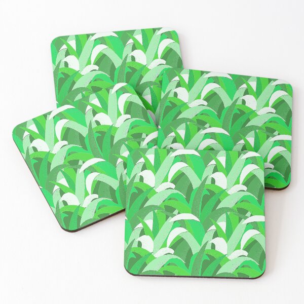 Item preview, Glam Green Pineapple Leaves Abstract Pattern designed and sold by DEC02.