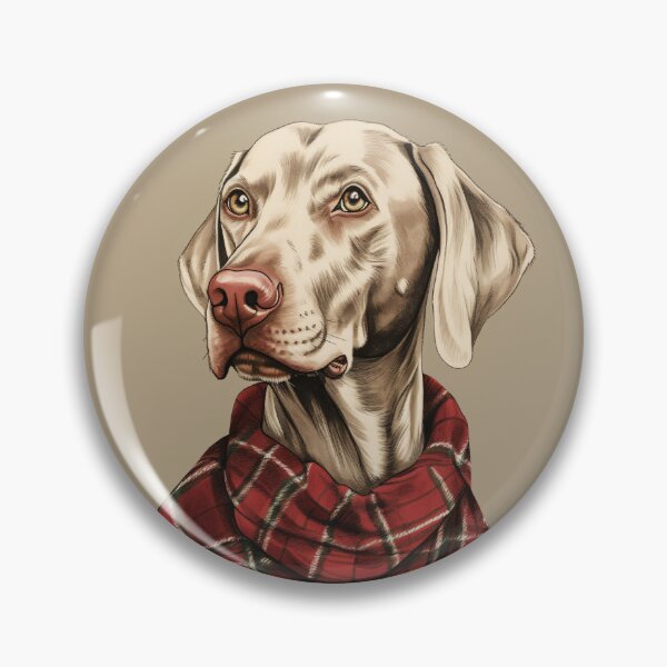 Item preview, Weimaraner Christmas Plaid Watercolor designed and sold by rafaeltto.