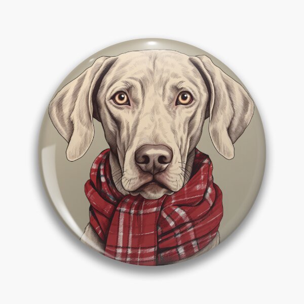Item preview, Weimaraner Christmas Plaid Watercolor designed and sold by rafaeltto.