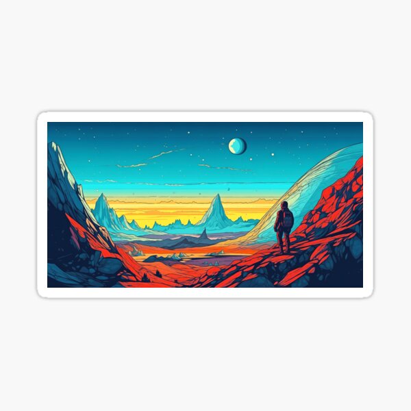 Item preview, No Mans Sky - A Mountainous Planet designed and sold by AfroMatic.