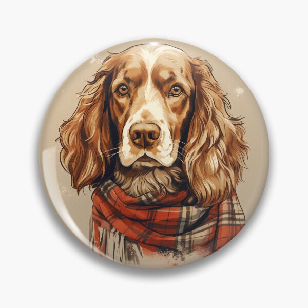 Item preview, Welsh Springer Spaniel Christmas Plaid Watercolor designed and sold by rafaeltto.