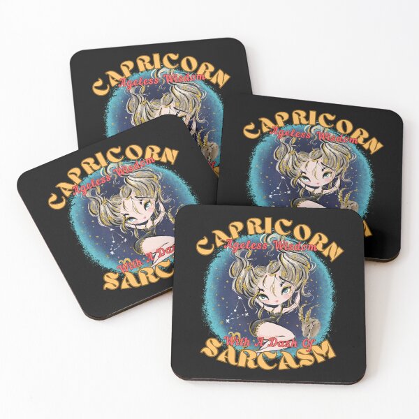Item preview, Capricorn: Ageless Wisdom With A Dash Of Sarcasm. capricorn sign designed and sold by ZodiacWonders.