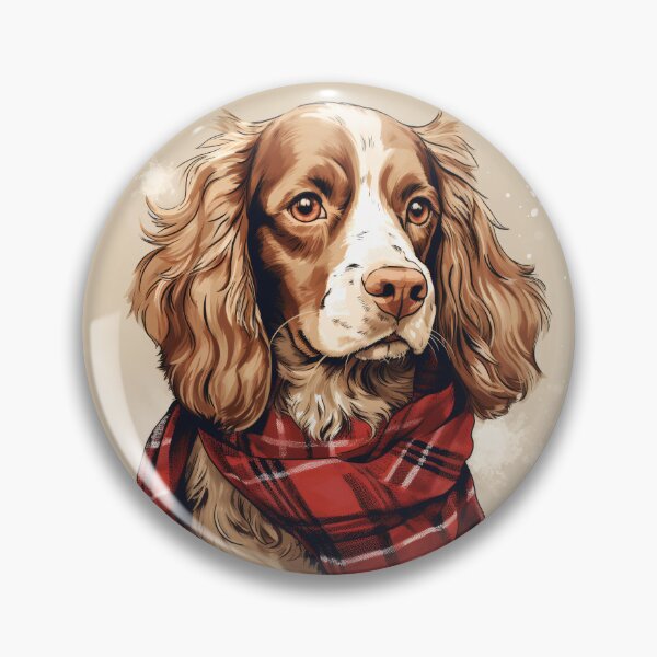 Item preview, Welsh Springer Spaniel Christmas Plaid Watercolor designed and sold by rafaeltto.