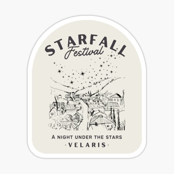 Item preview, Starfall Festival Velaris Sticker ACOTAR Merch designed and sold by pinespice.