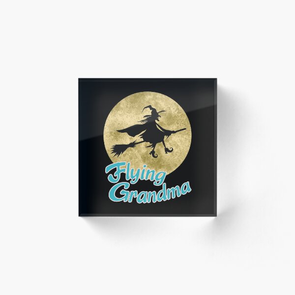 Flying Grandma Acrylic Block