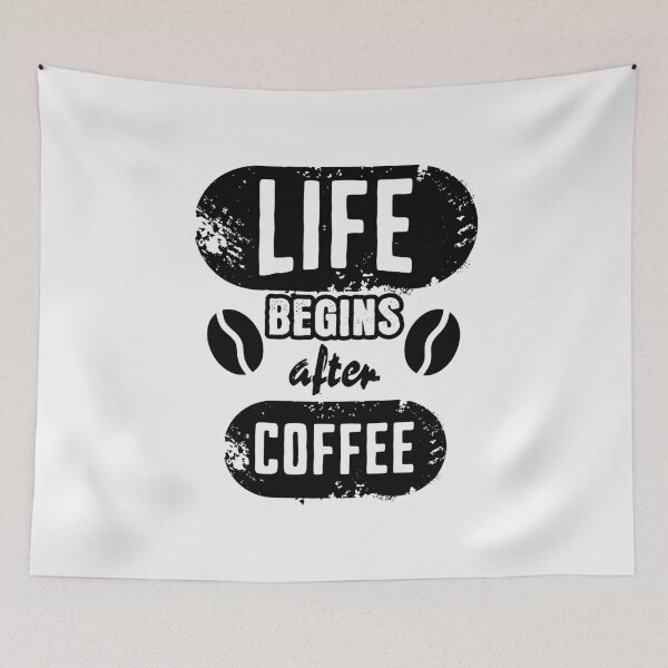 Item preview, Life Begins After Coffee. designed and sold by OmikronStore.