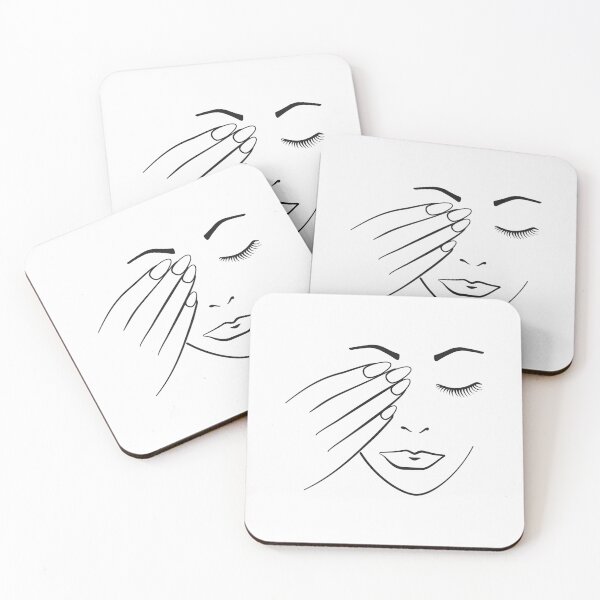 Item preview, Womans Face With Hand Over Her Eye designed and sold by THP Creative.