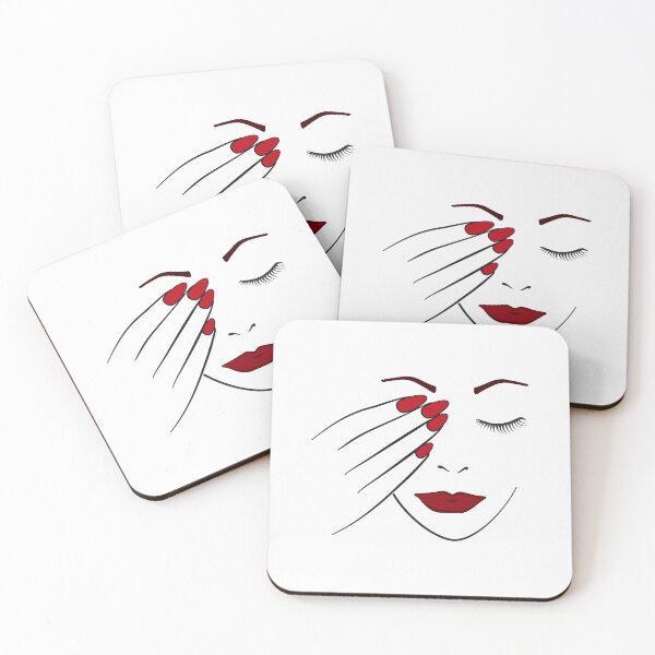 Item preview, Womans Face Makeup And Painted Nails designed and sold by THP Creative.