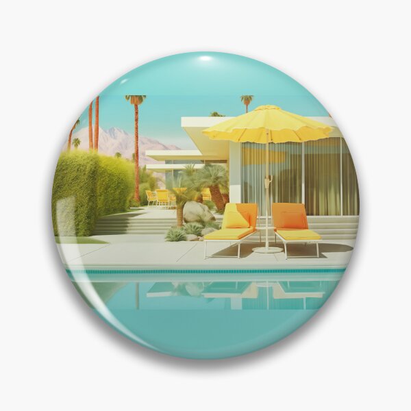 Item preview, Yellow Summer Palm Springs California designed and sold by Carinaprint.