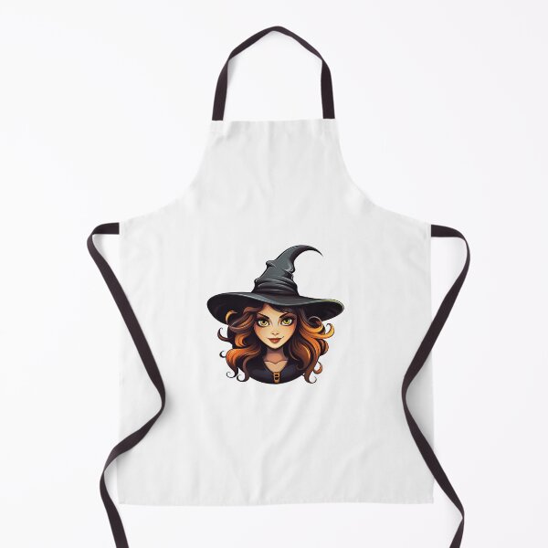 Item preview, Cartoon Artistic Style Witch Halloween Witch Pretty Witch Beautiful Witch Painting Drawing Logo Sticker, wall arts, Art Prints and More designed and sold by Kevin Lou.