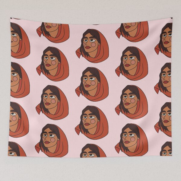 Item preview, Girl Wearing Headscarf designed and sold by daniasdesigns.