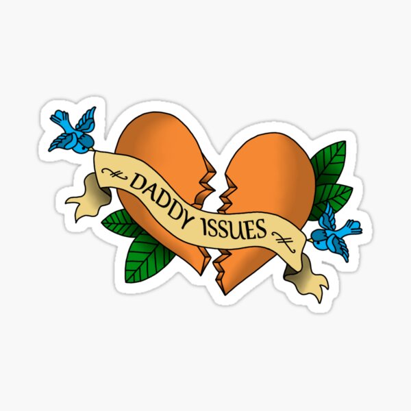 Daddy Issues Song Plaque Drawing Sticker for Sale by bestshowsticker