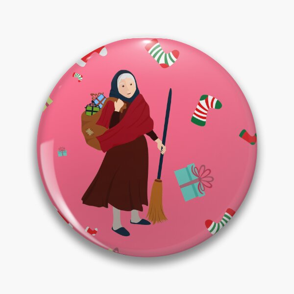 Item preview, pink christmas witch befana gothmas  designed and sold by Gossip Rag.