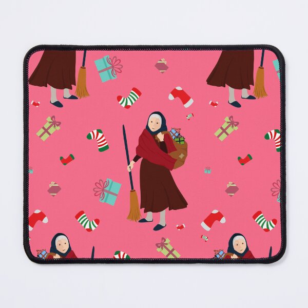 Item preview, pink christmas witch befana gothmas designed and sold by Gossip Rag.