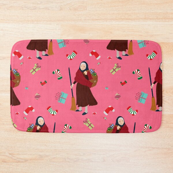 Item preview, pink christmas witch befana gothmas  designed and sold by Gossip Rag.