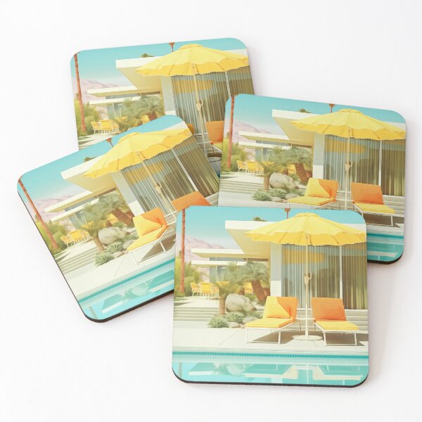 Item preview, Yellow Summer Palm Springs California designed and sold by Carinaprint.