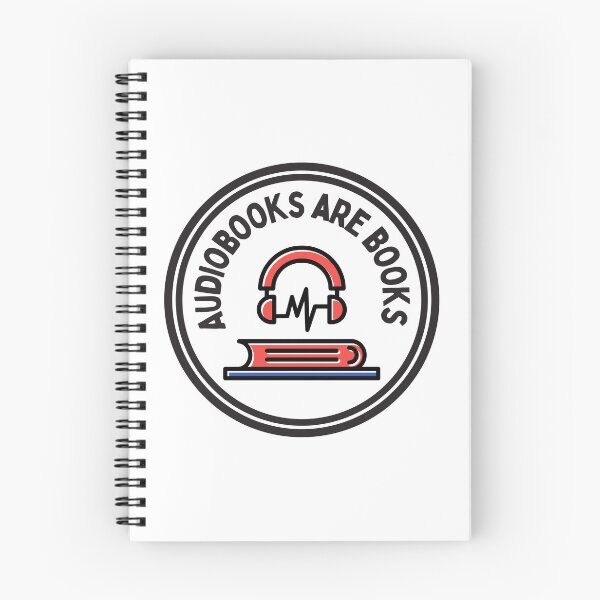 Item preview, Audiobooks are Books Red and Blue designed and sold by MyPetMinotaur.