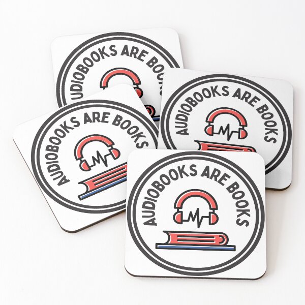 Item preview, Audiobooks are Books Red and Blue designed and sold by MyPetMinotaur.
