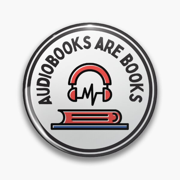 Item preview, Audiobooks are Books Red and Blue designed and sold by MyPetMinotaur.