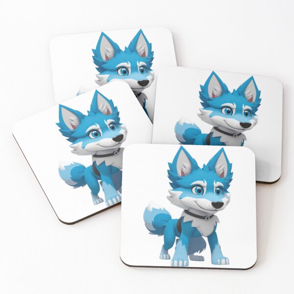 Item preview, Cute Blue wolf dog  designed and sold by KorArtStudio.