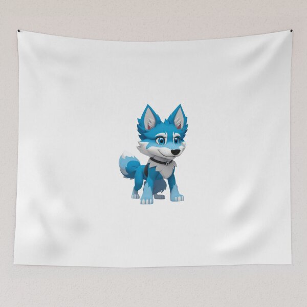 Item preview, Cute Blue wolf dog  designed and sold by KorArtStudio.